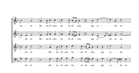 Scarlatti, Domenico: Messa quatuor vocum (Part 5: Benedictus) - Choir>SATB:1