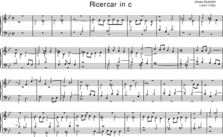 Pachelbel, Johann: Ricercar in c - Orgel:0