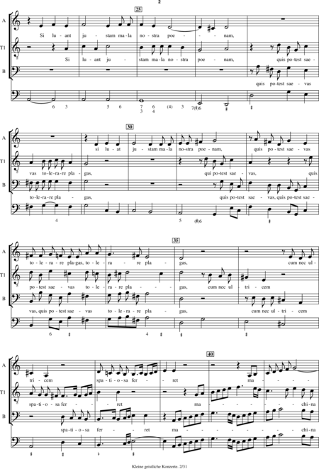 Schütz, Heinrich: Aufer immensam - Chor>SATB:2