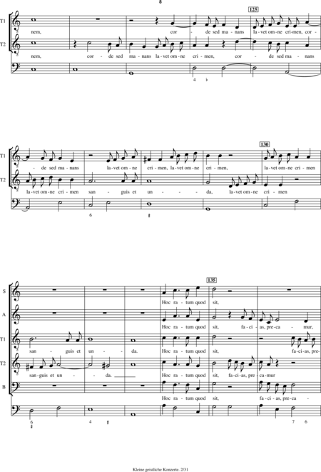 Schütz, Heinrich: Aufer immensam - Chor>SATB:8
