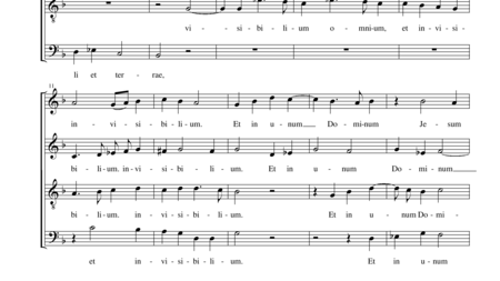 Scarlatti, Domenico: Messa quatuor vocum (Part 3: Credo) - Choir>SATB:1