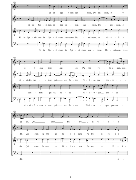 Scarlatti, Domenico: Messa quatuor vocum (Part 3: Credo) - Choir>SATB:9