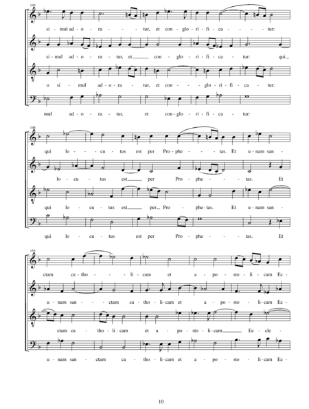 Scarlatti, Domenico: Messa quatuor vocum (Part 3: Credo) - Choir>SATB:10
