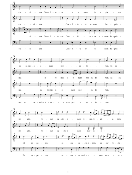 Scarlatti, Domenico: Messa quatuor vocum (Part 3: Credo) - Choir>SATB:11