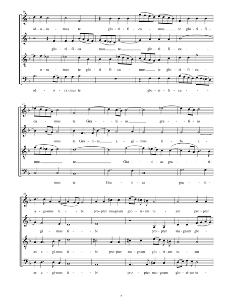 Scarlatti, Domenico: Messa quatuor vocum (Part 2: Gloria) - Choir>SATB:2