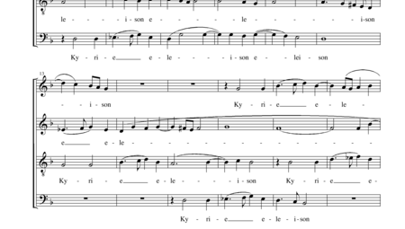 Scarlatti, Domenico: Messa quatuor vocum (Part 1: Kyrie) - Choir>SATB:1