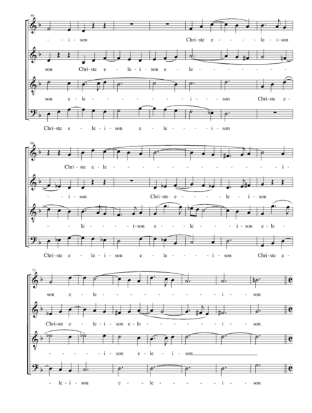 Scarlatti, Domenico: Messa quatuor vocum (Part 1: Kyrie) - Choir>SATB:4