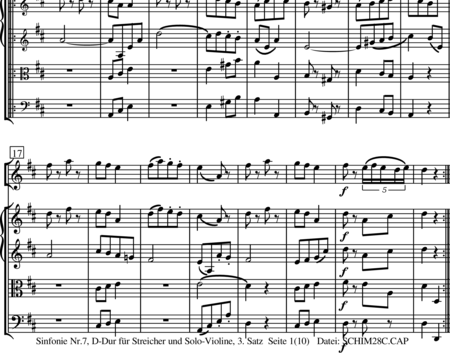 Schiminski, Werner: Sinfonie Nr.7, D-Dur 3.Satz - Violine+[Vla+Vc]:1