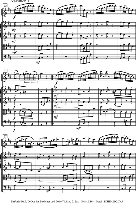 Schiminski, Werner: Sinfonie Nr.7, D-Dur 3.Satz - Violine+[Vla+Vc]:2