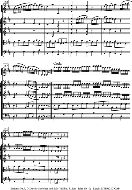Schiminski, Werner: Sinfonie Nr.7, D-Dur 3.Satz - Violine+[Vla+Vc]:10