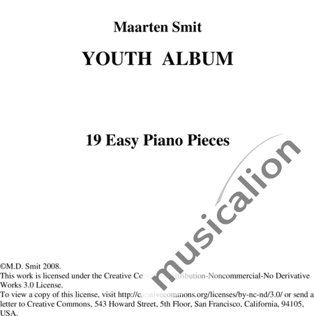 Smit, Maarten: Preludio Nr. 1 - Piano:2