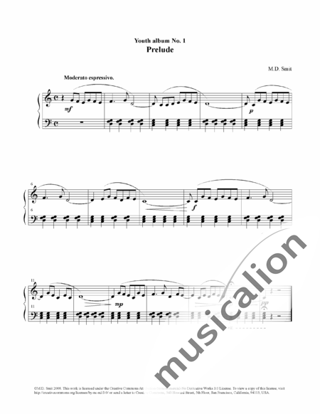 Smit, Maarten: Preludio Nr. 1 - Piano:4