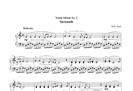Smit, Maarten : Serenade Nr. 2 - Klavier:0