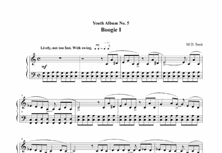 Smit, Maarten : Boogie Nr. 5 - Klavier:0