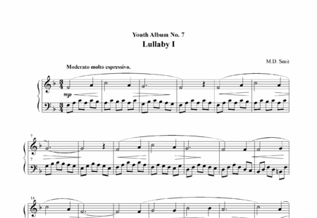 Smit, Maarten : Lullaby Nr. 7 - Klavier:0