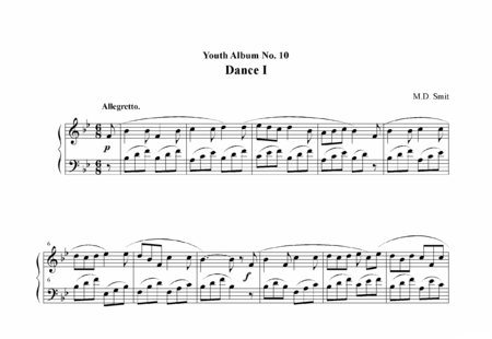 Smit, Maarten : Dance 1 Nr. 10 - Klavier:0