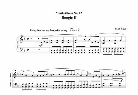 Smit, Maarten: Boogie II Nr.12 - Piano:0