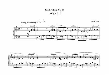 Smit, Maarten: Boogie III Nr. 17 - Piano:0