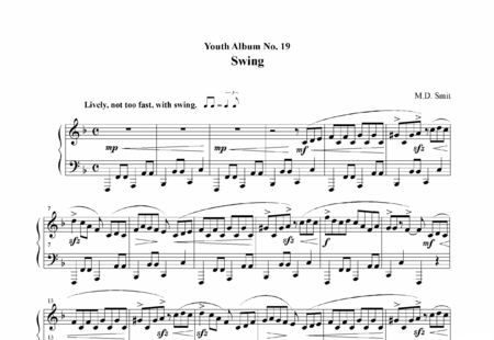 Smit, Maarten: Swing Nr. 19 - Piano:0