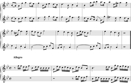 Croft, William: Sonata 4 (for recorders AA) - Recorder 2:1