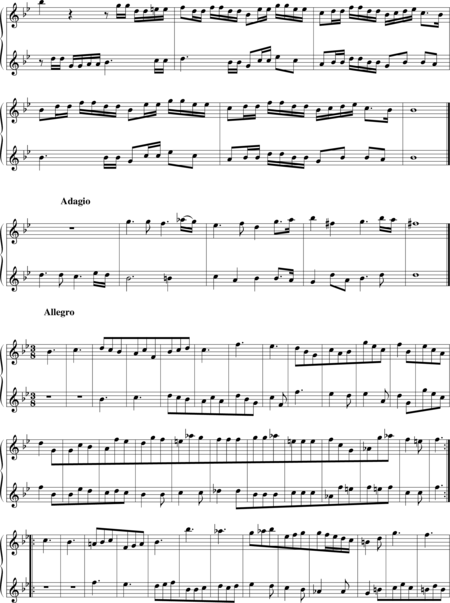 Croft, William: Sonata 4 (for recorders AA) - Recorder 2:3
