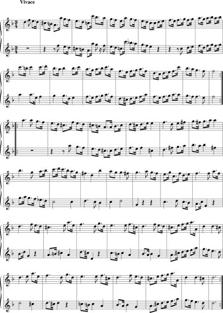 Croft, William
: Sonata 5 (para flautas dulces AA) - Flauta dulce 2:2