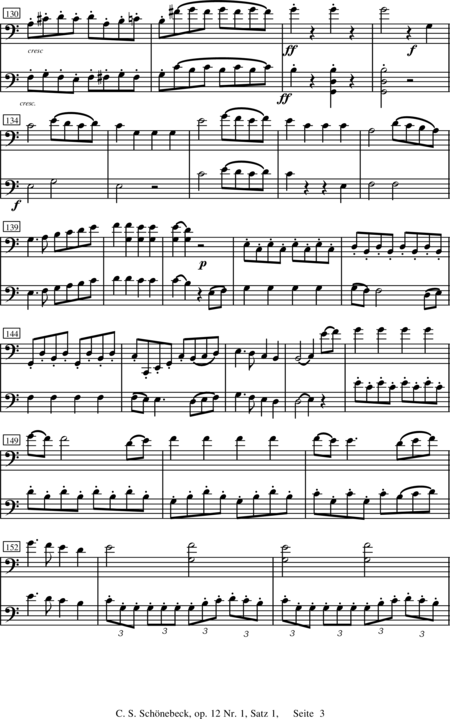 Schönebeck, C. S.: Duo 1 Allegro - Violoncello 2:3