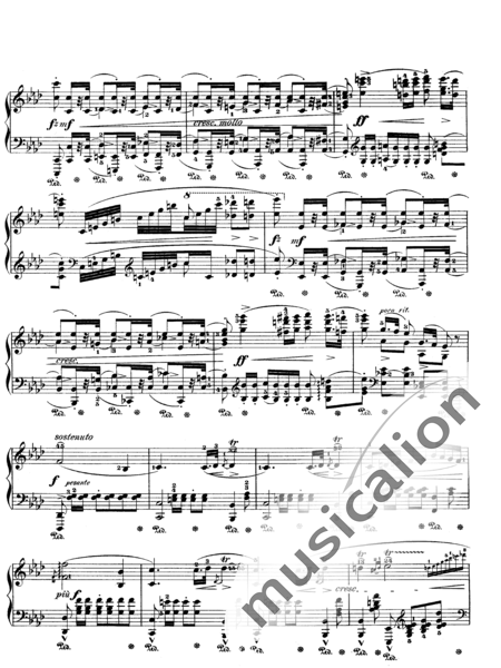 Chopin, Frederic: Polonaise No. 6 "Heroic" A major - Piano:4