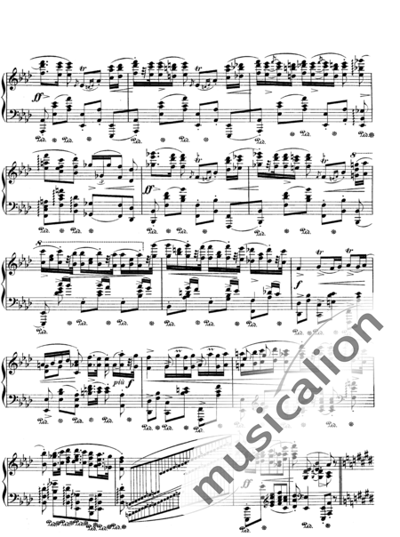 Chopin, Frederic: Polonaise No. 6 "Heroic" A major - Piano:5