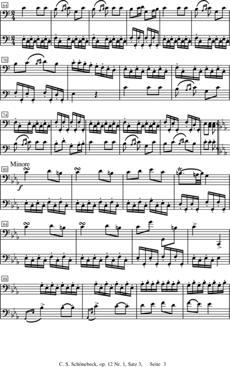 Schönebeck, C. S.: Duo 1 Rondo - Violoncello 2:3