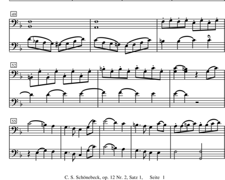 Schönebeck, C. S.: Duo 2 Allegro moderato - Violoncello 2:1