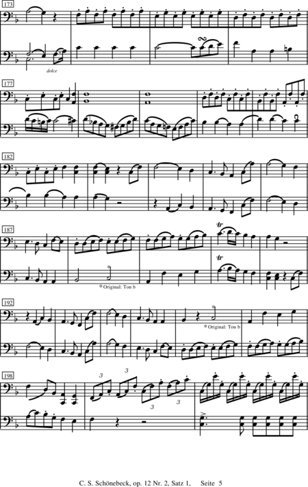 Schönebeck, C. S.: Duo 2 Allegro moderato - Violoncello 2:5
