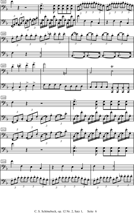 Schönebeck, C. S.: Duo 2 Allegro moderato - Violoncello 2:6
