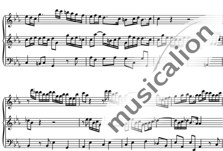 Telemann, Georg Philipp: Sonate a`tre: 1. Satz Adagio (Bearb.) - Horn 2+Tuba:1