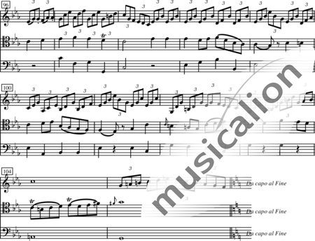 Breval, Jean-Baptiste: Trio I: Satz 2 - Violine+[Vla+Kb]:2