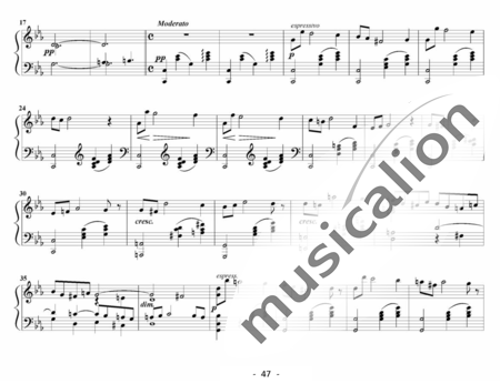 Saint-Saëns, Camille: Messe de Requiem: Agnus Dei Nr. 8 - Solo>Sop/Ten/Bass+Chor>SATB+Kl:1