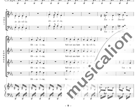 Saint-Saëns, Camille: Messe de Requiem: Dies Irae Nr. 2 - Solo>Sop/Ten/Bass+Chor>SATB+Kl:1