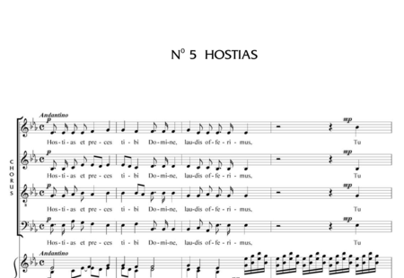 Saint-Saëns, Camille: Messe de Requiem: Hostias Nr. 5 - Chor>SATB+Orgel:0