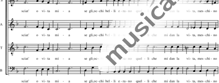 Azzaiolo, Filippo : Come t'aggio lasciato, o vita mia - Choir>SATB:1