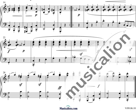 Diabelli, Anton: Walz in C - Piano:1