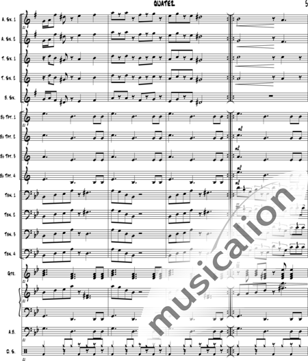 Henry, Duane: Quatez - Klavier+Sx5+[Pos4+Trp4]+Px+Git+Kb:5