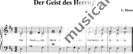 Drees, Laurent: Der Geist des Herrn - Chor>SAB:0