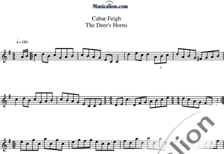 Anónimo, desconocido: Cabar Feigh - Violín:0