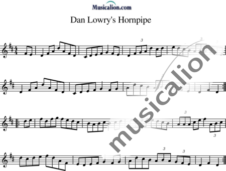 Anónimo, desconocido: Dan Lowry's Hornpipe - Violín:0
