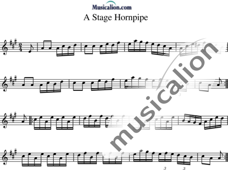 Anonymus, Unbekannt: A Stage Hornpipe - Oboe:0