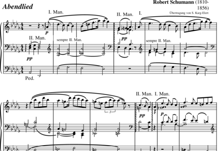 Schumann, Robert: Abendlied - Orgel>mPed:0