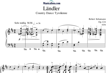 Schumann, Robert: Ländler - Piano:0