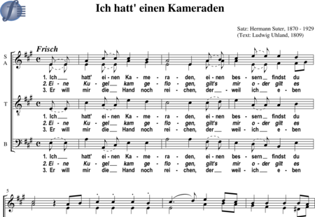 Ich Hatte Einen Kameraden Text