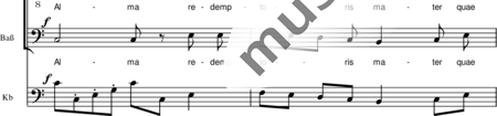 Führer, Robert
: Alma redemptoris - Coro>SATB+Trp+Tp+[Vl+Vla+Vc+Cb]:1