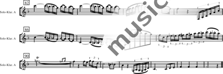 Mozart, Wolfgang Amadeus: Concierto para clarinete (2. Movimiento) - Clarinete+[Fl2+Fg2]+Cr2+[Vl2+Vla+Vc+Cb]:16